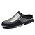 billiga Slip-ons och loafers till herrar-herrskor i blått och svart – slip-on med krokodilmönster och kontrasterande sula, moderna lättviktsskor för resor, business casual och vardagsbruk