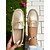 billige Hyttesko til kvinder-Dameloafers i guld i kunstlæder – klassiske slip-on mokkasiner med metaldetaljer til daglig pendling og weekendture