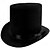 billige Partyhatter-Morsomme festhatter svart flosshatt - viktoriansk hatt for menn - filt smokinghatt - kuskhatt - utkledningshatt