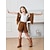 economico Costumi Professionali e Uniformi-Costume di Carnevale Gioco di ruolo di carriera 2026 Abiti Cowgirl Cosplay Frange Bambini Ragazze Halloween Carnevale Performance Vestirsi in modo educativo Vestiti per eventi scolastici Vestirsi