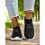billige Sneakers til kvinner-Røde flyknit slip-on tursko for kvinner – lette, pustende joggesko for turer utendørs, reiser og hagearbeid
