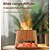 abordables 123496-1 pièce d'humidificateur d'aromathérapie en pierre naturelle, flamme colorée, lumière d'ambiance avec ajout d'huile essentielle, étoile creuse, pierre de sel de lune, lumière décorative, télécommande,