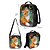 abordables Mochilas para Niños y Adolescentes-Conjunto de mochila de zorro de 3 piezas para niñas con bolsa de almuerzo y estuche para lápices: lindo estampado de animales del bosque para la escuela primaria y el uso diario de Kayomi Harai