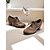 halpa Block Heels-naisten vintage-tyyliset ruskeat oxford-korkokengät – nauhalliset brogue-tyyliset nahkakengät naisille, sopivat erinomaisesti töihin, olutfestivaaleille, maatilaretkille ja retrotapahtumiin