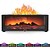 abordables 123496-1 cheminée à simulation de flamme rétro, humidificateur silencieux, machine d&#039;aromathérapie, lumière d&#039;ambiance colorée, interrupteur de synchronisation à trois niveaux, télécommande de type C, prise