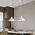 billige Trommel- og kjegledesign-hvit pendellampe fra midten av århundret, kjegleformet plissert skjerm, stor taklampe, moderne kjøkkenøy, taklampe, lysekrone til spisestue, soverom, gang, entré