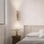 economico Luci da parete-Lampada da parete a doppia testa per interni, stile wabi-sabi giapponese, giallo naturale, travertino, camera da letto, soggiorno, parete di fondo, corridoio, hotel
