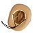 baratos Chapéus-chapéus de cowboy da moda retrô, chapéus de cowboy ocidentais de palha dura com beirais grandes e bordas curvas, chapéus de praia para homens e mulheres