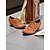 halpa Block Heels-naisten vintage-tyyliset ruskeat oxford-korkokengät – nauhalliset brogue-tyyliset nahkakengät naisille, sopivat erinomaisesti töihin, olutfestivaaleille, maatilaretkille ja retrotapahtumiin