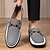 ieftine Saboți și Mocasini Bărbați-Mocasini bărbătești din piele ecologică, verzi și albi, model mocasin, la modă, pentru ținute casual și de primăvară