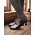 abordables Victorien &amp; Édouardien-chaussures oxford à talons à lacets en similicuir marron vintage Gatsby pour femmes - style victorien rétro pour une tenue formelle et décontractée