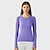 economico Top Yoga-Per donna Magliette sportive parte superiore del pilates Sport in alto Scollo a giro Elastico Traspirante Vestibilità aderente Manica Lunga Gli sport Tinta unica Top Per Pilates Yoga Abbigliamento