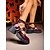 abordables Para mujeres-Zapatos Mary Jane de plataforma gótica para mujer: tacones gruesos de charol marrón con cadenas y tiras con tachuelas para Halloween, cosplay y atuendos punk rock.