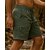 billiga Botten-Herr Cargo-shorts Vandringsshorts sportbyxor Lappverk Sommar Utomhus Normal Snabb tork Lättvikt Andningsfunktion Shorts Snörning Ficka Elastisk midja Svart Armégrön Tennis Golf Löpning S M L XL XXL
