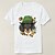 baratos Camisetas-Oktoberfest Cachorro Dachshund Japonesa/Curta Bávaro Munique Alemão Arte Gráfica Para Homens Adulto Carnaval Cerveja Oktoberfest Hot Stamping Festa Casual / Diário
