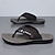 billiga Semester Sandaler-Herrflip-flops i armégröna med färgblocksrem i lätt slip-on-design för stranden, poolen och daglig användning på sommaren.