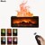 abordables 123496-1 cheminée à simulation de flamme rétro, humidificateur silencieux, machine d&#039;aromathérapie, lumière d&#039;ambiance colorée, interrupteur de synchronisation à trois niveaux, télécommande de type C, prise