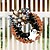cheap Halloween Wreaths &amp; Floral Decorations-Halloween Wreath for Front Door, Cute Ghost BOO Burlap Bow Grapevine Wreath, Spooky Halloween Festival Hanging Decor