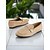 cheap Women&#039;s Flats-Women&#039;s Tan Suede Loafers with Metal Buckle, Classic Slip-On Flats for Casual Dates and Everyday Wear