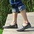 billige Hyttesko til mænd-Herre blå denim loafers med flosset kantdesign, slip-on lette, afslappede sko til weekendture, sommerture og daglig komfort