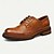 abordables Chaussures de Costume Classiques-Chaussures derby en cuir beige pour homme avec couture Goodyear et design épuré - chaussures habillées élégantes pour événements formels, de mariage et d&#039;affaires
