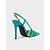 abordables Années 1950-Escarpins à talons aiguilles et bride arrière à carreaux verts pour femmes – talons hauts à bout pointu en tartan rétro pour les fêtes de printemps, les thés de l&#039;après-midi et les looks d&#039;inspiration vintage
