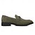 billiga Slip-ons och loafers till herrar-olivgröna herrloafers – snygga slip-on-skor i konstmocka med metallspänne för affärsmässiga och avslappnade looks, både middagsdejter och kontorskläder