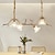 tanie Projektowanie linii-żyrandol led ciepła biel 4/6 głowic światło 60cm/80cm luksusowy europejski kryształ unikalny design żyrandol francuski retro do sypialni jadalnia 110-240v