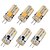 abordables Ampoules LED type maïs-Ampoules LED G4 AC/DC 12 V JC à culot à deux broches 3 W équivalent à une ampoule halogène 30 W blanc chaud rouge bleu vert 6 pièces