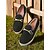 abordables Chaussures sans lacet et mocassins femme-Mocassins compensés bleus pour femme avec boucle en métal – chaussures compensées élégantes à enfiler pour une tenue décontractée, le bureau et les voyages