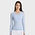 economico Top Yoga-Per donna Magliette sportive parte superiore del pilates Sport in alto Scollo a giro Elastico Traspirante Vestibilità aderente Manica Lunga Gli sport Tinta unica Top Per Pilates Yoga Abbigliamento