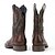 abordables Cowboy et bottes occidentales-Bottines western marron clair à motif chevron pour homme - cuir de qualité supérieure, élégantes, parfaites pour les tenues décontractées, les événements cowboy et les aventures en plein air