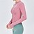 billige Yoga topper-Dame Pilatesjakke Flat halsutringning Letttøy Pustende svetteabsorberende Glidelås Langermet sport Helfarge Topper Til Pilates Treningsstudio Zumba Tett passform Sportsklær