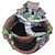 cheap Vases &amp; Basket-1pc Magic Garden Planting Pot - Fantasy Fairy House Design with stone walls ladders colorful flowers resin succulents and flower pots mini landscape containers for indoor and outdoor decoration