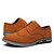 abordables Semi-formel-Chaussures Oxford pour homme en similicuir marron caramel avec détails brogue – chaussures à lacets décontractées et élégantes pour le travail, les rendez-vous et le quotidien