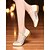 economico Scarpe per balli latini-Ballerine da donna in rete glitterata dorata con pizzo ricamato - scarpe da ballo professionali per spettacoli teatrali, prove di ballo in sala e abbigliamento per recital