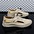 economico sandali da esterno-Sneakers casual da uomo marroni con lacci, design a rete e comoda ammortizzazione per l&#039;uso quotidiano