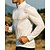 billige Løpe T-skjorter og tanktopper-Herre Løpetopp Treningstrøyer Quarter Zip Langermet T-skjorte Hurtigtørkende Lettvekt Elastisk Pustende Tennis Golf Løp Sports Sportsklær Ensfarget Svart Hvit Marineblå