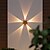 economico Applique per esterni-1 lampada da parete solare impermeabile per esterni con 5 fasci LED, illuminazione per cortile, giardino, recinzione, balcone, scala