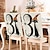 baratos Halloween Cozinha-Capas para cadeiras de jantar com estampa de Halloween - design festivo e assustador, elásticas e duráveis, perfeitas para decoração de festas em salas de jantar