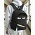 economico Zaini per Bambini e Adolescenti-Zaino nero idrorepellente con occhi da cartone animato per adolescenti: elegante zaino scolastico di grande capacità con più scomparti per studenti delle scuole medie e superiori