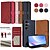 baratos Capa Samsung-telefone Capinha Para Samsung Galaxy S24 S23 S22 S21 Ultra Plus A55 5G A73 A53 A71 A13 A51 Capa para Cartão Wallet Com Suporte Zíper Proteção de corpo inteiro Retro TPU Couro PU