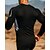 levne Běžecké tričko a tílka-Pánské Běžecký top Koşu Tişörtü Dlouhý rukáv Tričko Barevné bloky Spandex Rychleschnoucí Lehká váha Elastický Prodyšné Tenis Golf Běh sportovní oblečení Sportovní oděvy Černá