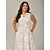 abordables robe décontractée imprimée-Femme Robe chemise Robe Maxi Bleu Vert Beige Sans Manches Courbe Poche Imprimé Avec ceinture Eté Col de Chemise Trapèze XS S M