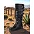 baratos Botas Slouch-Botas femininas de couro sintético marrom até o joelho com tiras de fivela tripla – estilo de montaria ocidental para roupas de outono, dias na fazenda e uso ao ar livre
