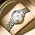 cheap Quartz Watches-Ladies&#039; water-resistant luminous double calendar wristwatch