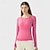 economico Top Yoga-Per donna Magliette sportive parte superiore del pilates Sport in alto Scollo a giro Elastico Traspirante Vestibilità aderente Manica Lunga Gli sport Tinta unica Top Per Pilates Yoga Abbigliamento