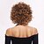 cheap Synthetic Trendy Wigs-Synthetic Wig Wavy Afro Curly Asymmetrical With Bangs Machine Made Wig 12 inch A1 Synthetic Hair Women&#039;s Classic Comfortable Color Gradient Multi-color