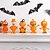 baratos Decorações de Halloween Penduradas e de Mesa-Decoração de estatueta de abóbora de Halloween, boneca de cabeça de abóbora de resina, decoração de festa de quintal assustadora