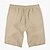 baratos Clássico-Homens Calção Shorts de linho Shorts de verão Shorts de praia Com Cordão Cintura elástica Tecido Conforto Respirável Comprimento do joelho Ao ar livre Diário Praia Férias Estilo Clássico Preto Branco
